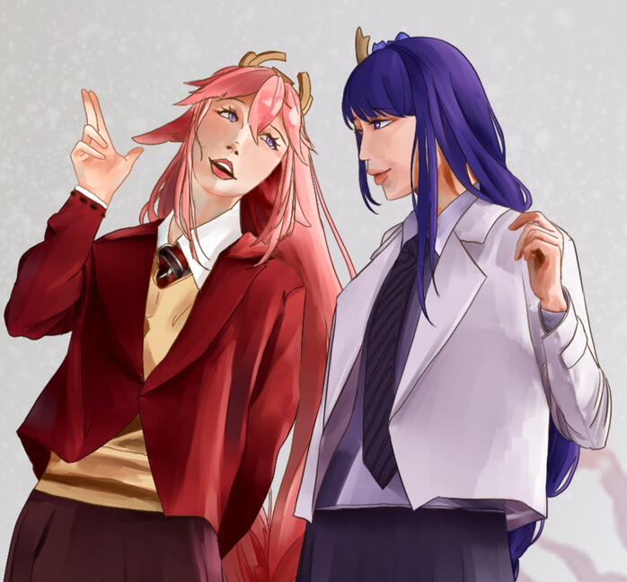 💖💜 Genshin Impact School AU PT. 1 💜💖